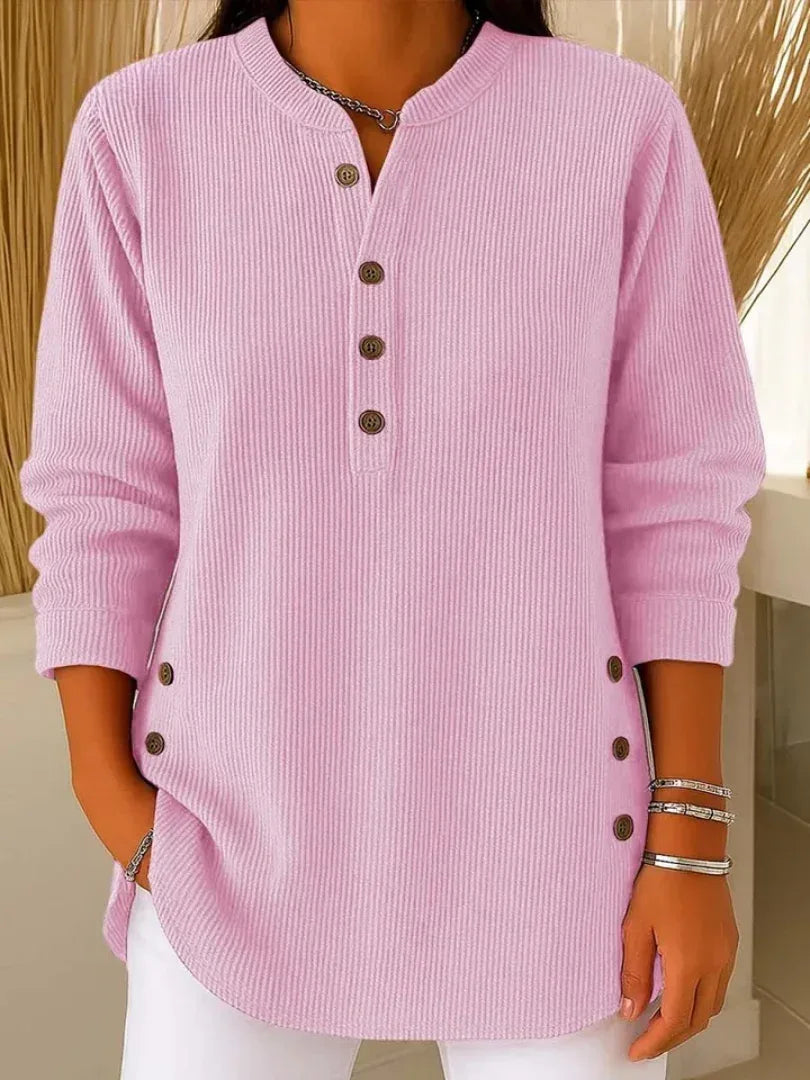 Livia | Button Henley Tunic - Sarah and Emma Portland