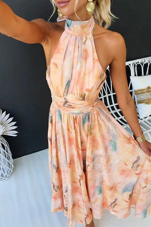 Halter™  | Maxi Dress with Print