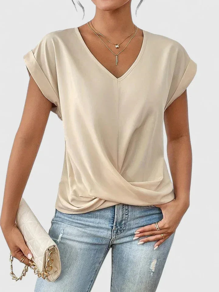 Mahrianne | Comfortable V-Neck Top - Sarah and Emma Portland