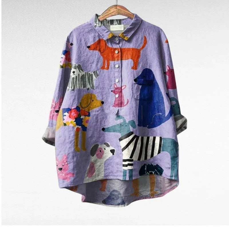 Audrey | Artistic Button-Up Shirt