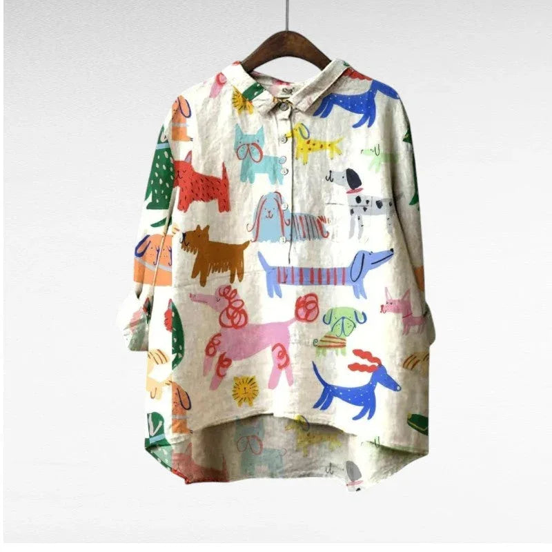 Audrey | Artistic Button-Up Shirt