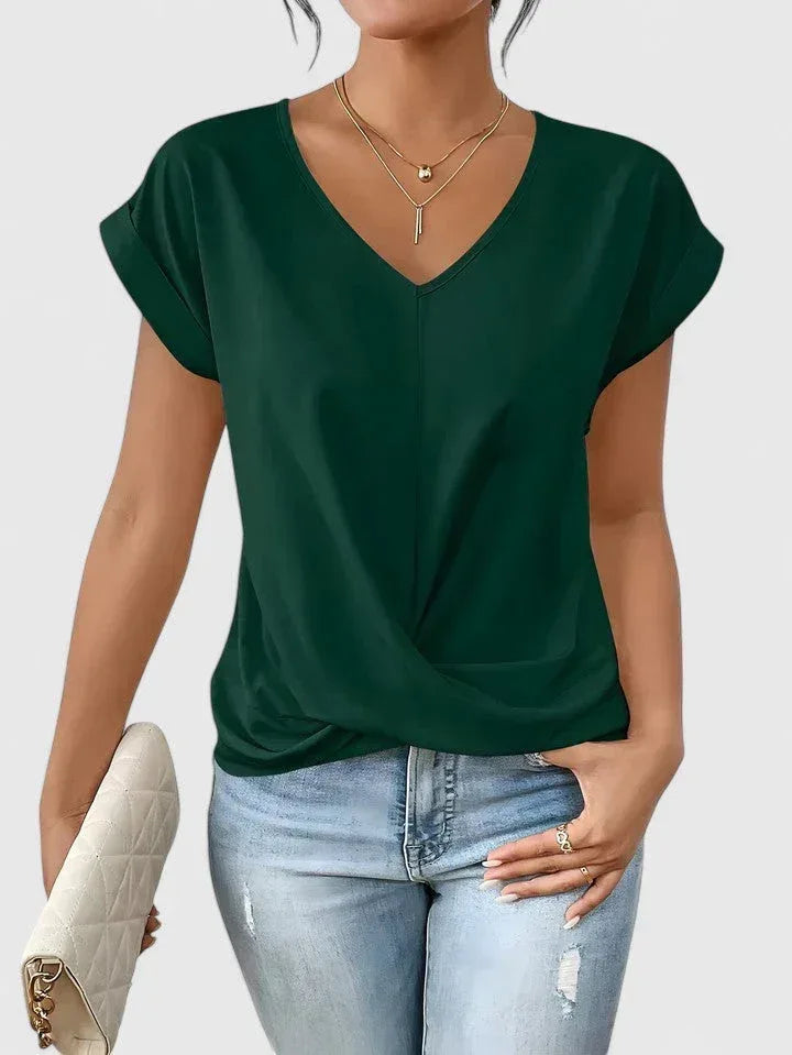 Mahrianne | Comfortable V-Neck Top - Sarah and Emma Portland