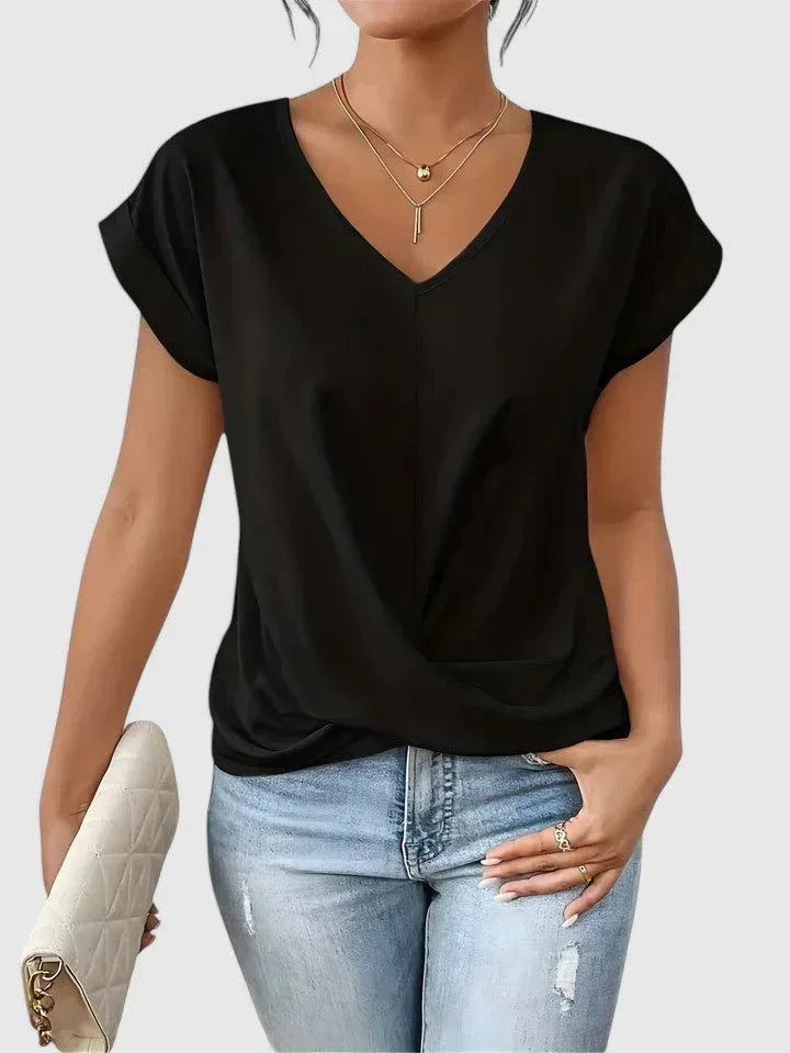 Mahrianne | Comfortable V-Neck Top - Sarah and Emma Portland