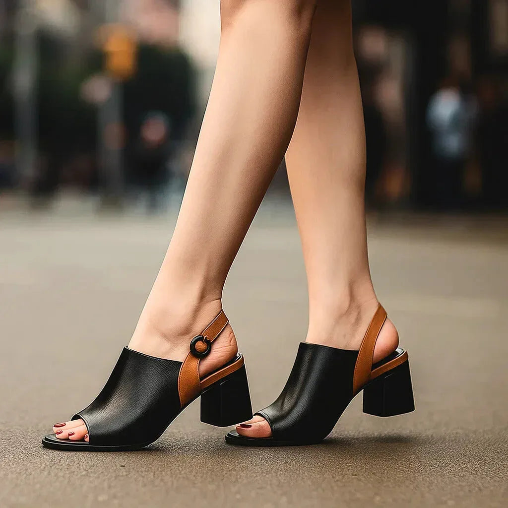 MAYA MAY SLIP-ON HEELS - Sarah and Emma Portland