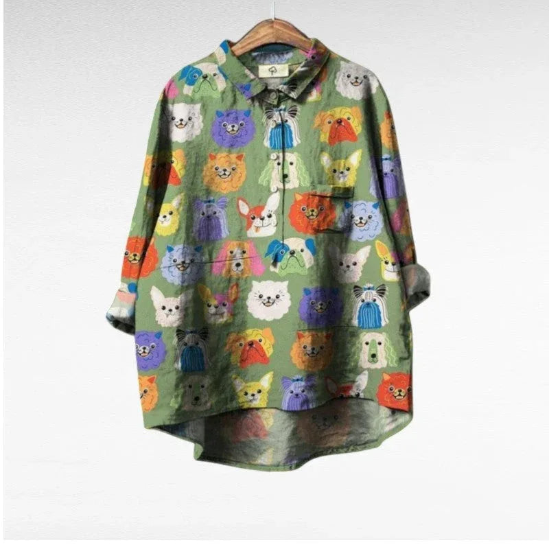 Audrey | Artistic Button-Up Shirt