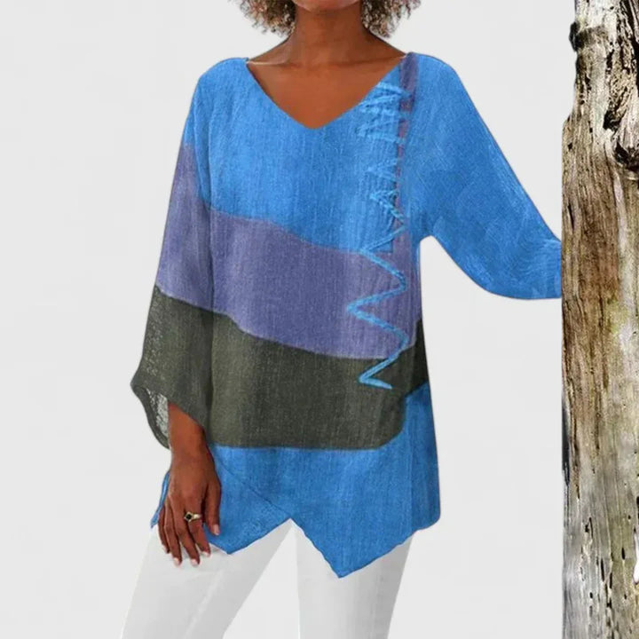 Elysia | Sophisticated V-Neck Tunic - Sarah and Emma Portland