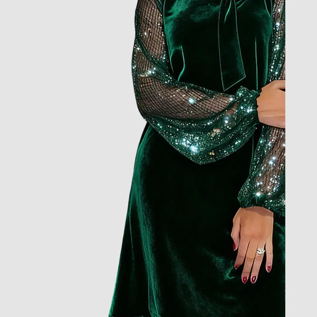 Martina™ Elegant Suede Dress - Sarah and Emma Portland