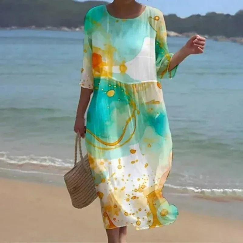 Keely | Sunset Flower Dress - Sarah and Emma Portland
