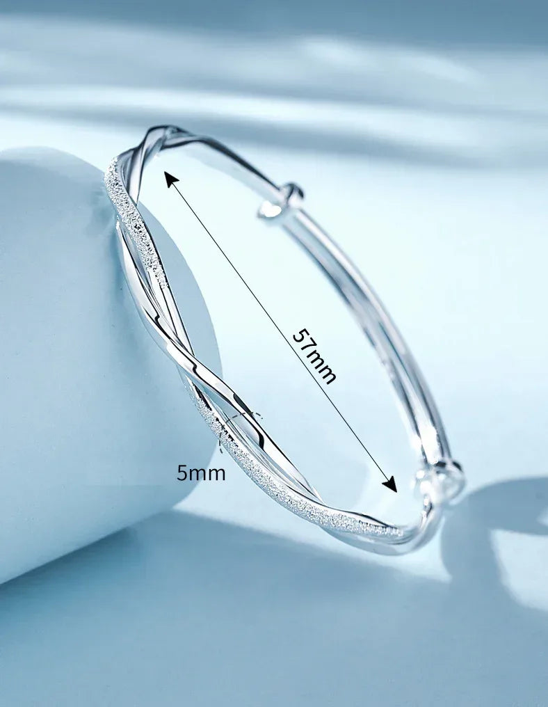 Braided Silver Bracelet - Sarah and Emma Portland