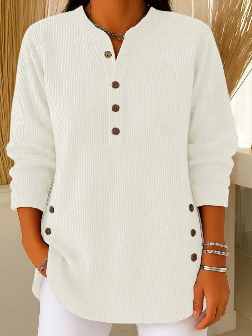 Livia | Button Henley Tunic - Sarah and Emma Portland