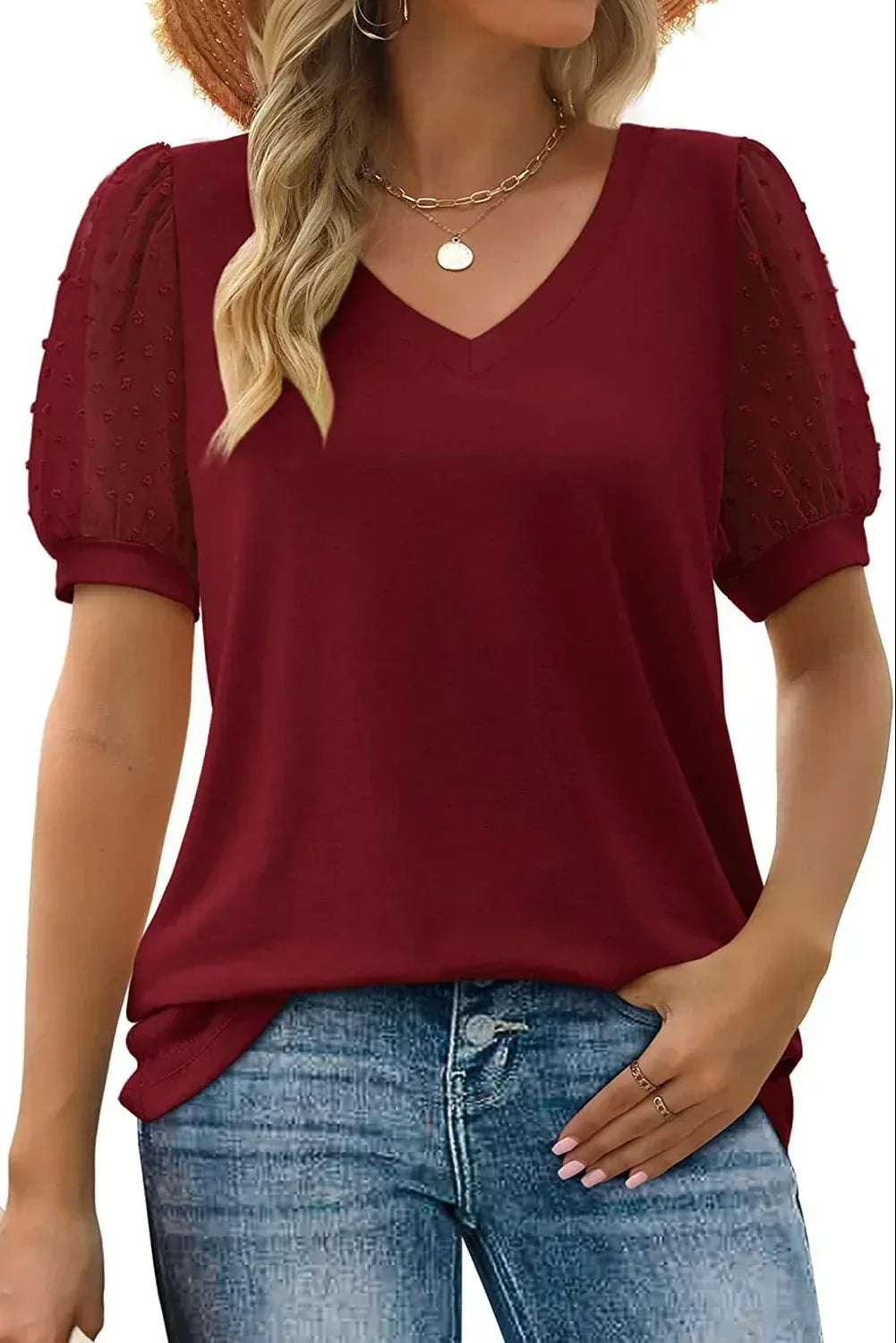 Helena | Sleek V-Neck Blouse - Sarah and Emma Portland