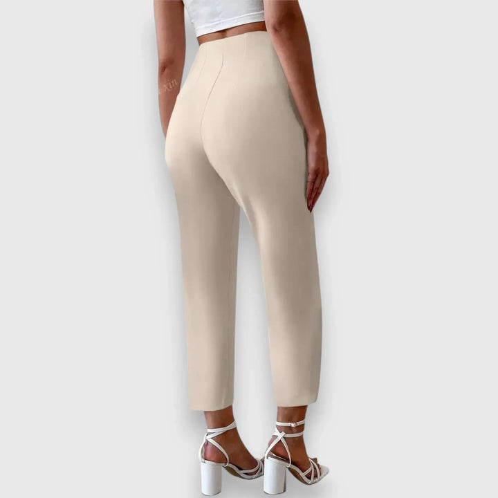 Verena – High-Waisted Trousers - Sarah and Emma Portland