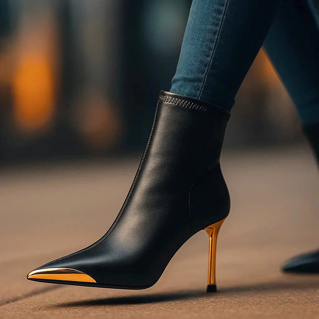 AVELINE GOLD-POINT BOOTS - Sarah and Emma Portland