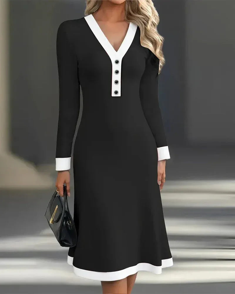 Kaylin™ Stylish Long-Sleeve Dress - Sarah and Emma Portland