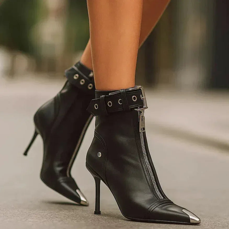 LYLA LEATHER ZIP-BOOTS - Sarah and Emma Portland