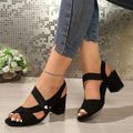 Elara | Cross Strap Comfort Heels
