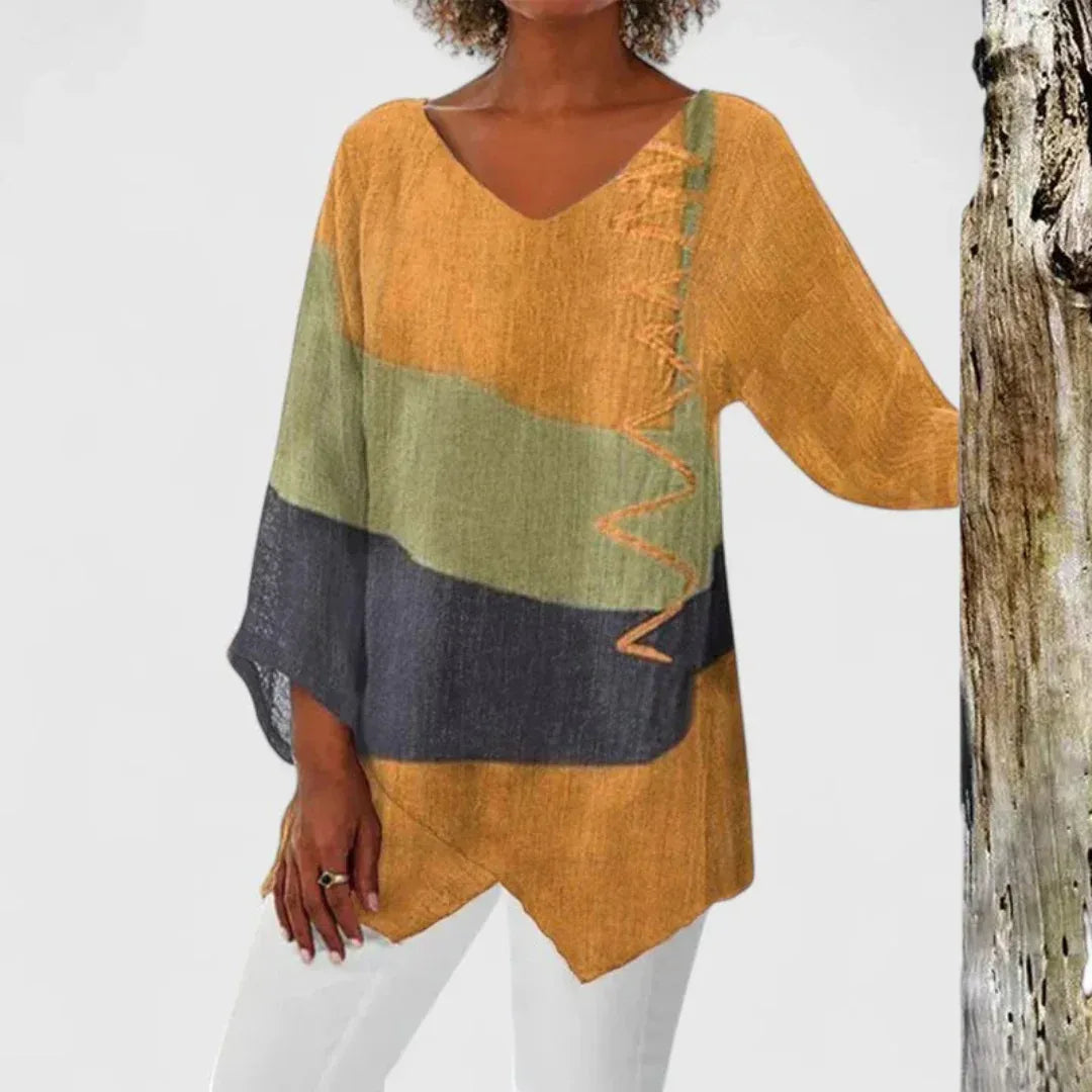 Elysia | Sophisticated V-Neck Tunic - Sarah and Emma Portland