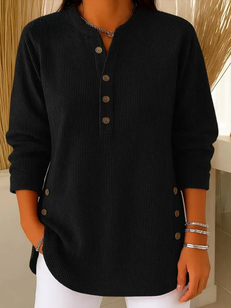 Livia | Button Henley Tunic - Sarah and Emma Portland