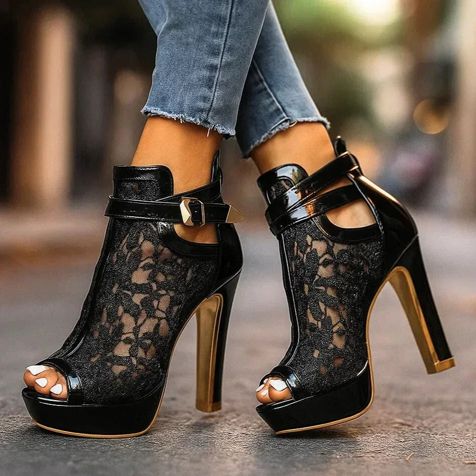 LILIANA LACE HEELS - Sarah and Emma Portland