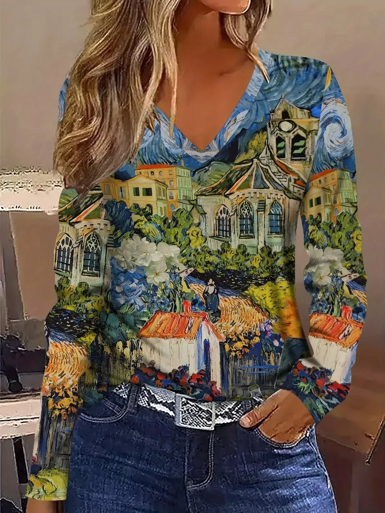 Indie | Abstract Painting T-Shirt - Sarah and Emma Portland