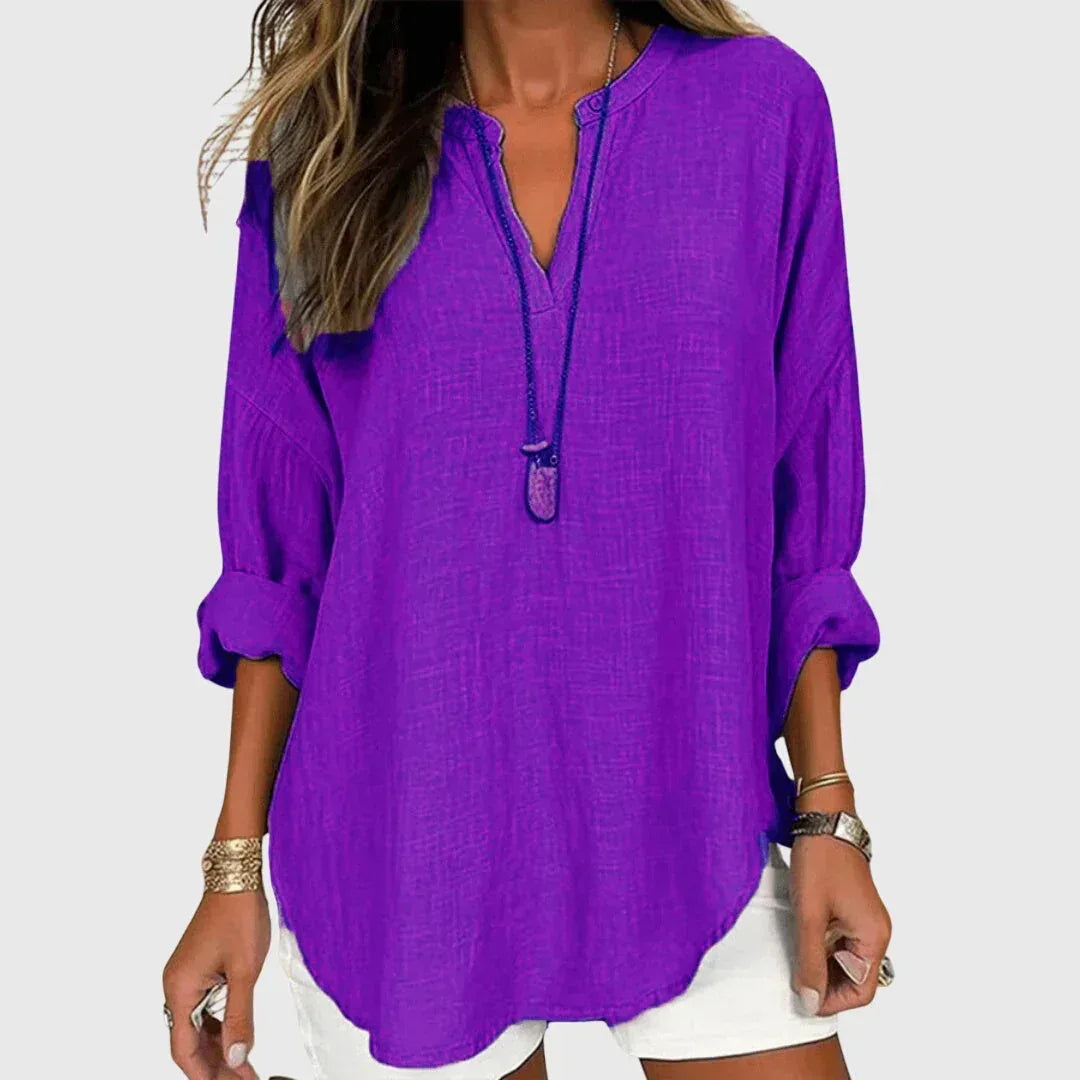 Lenara™ | Flowy Elegant Beach Shirt - Sarah and Emma Portland