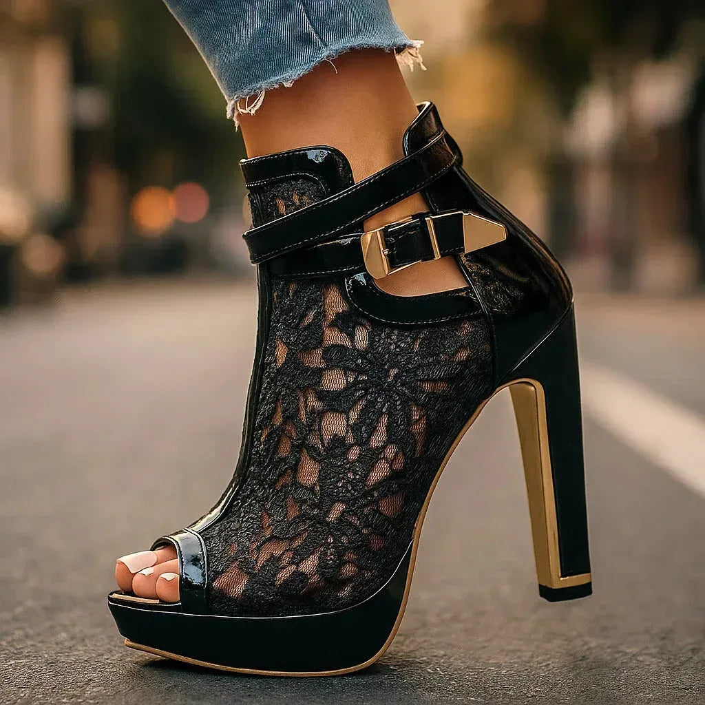 LILIANA LACE HEELS - Sarah and Emma Portland