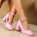 Celeste | Patent Strap Heels