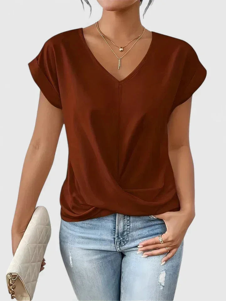 Mahrianne | Comfortable V-Neck Top - Sarah and Emma Portland
