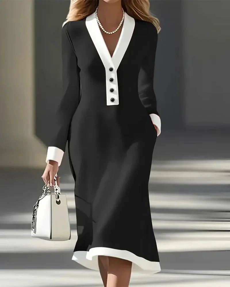 Kaylin™ Stylish Long-Sleeve Dress - Sarah and Emma Portland