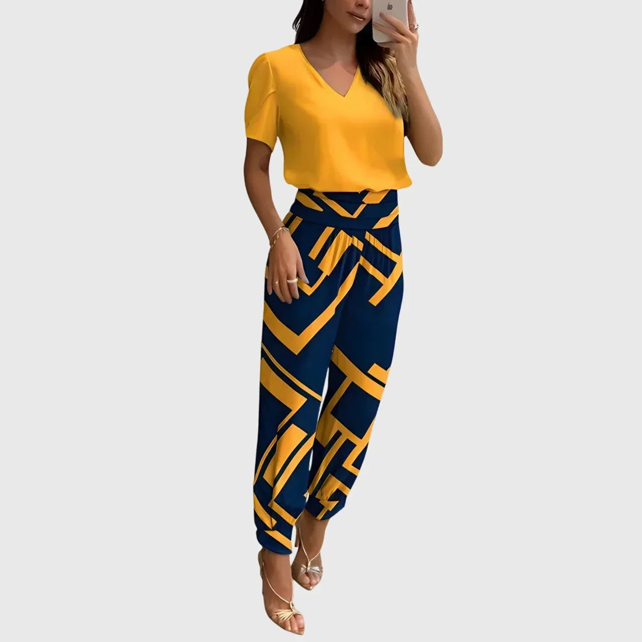 Jennifer™ | Stylish Blouse and Pants Set - Sarah and Emma Portland