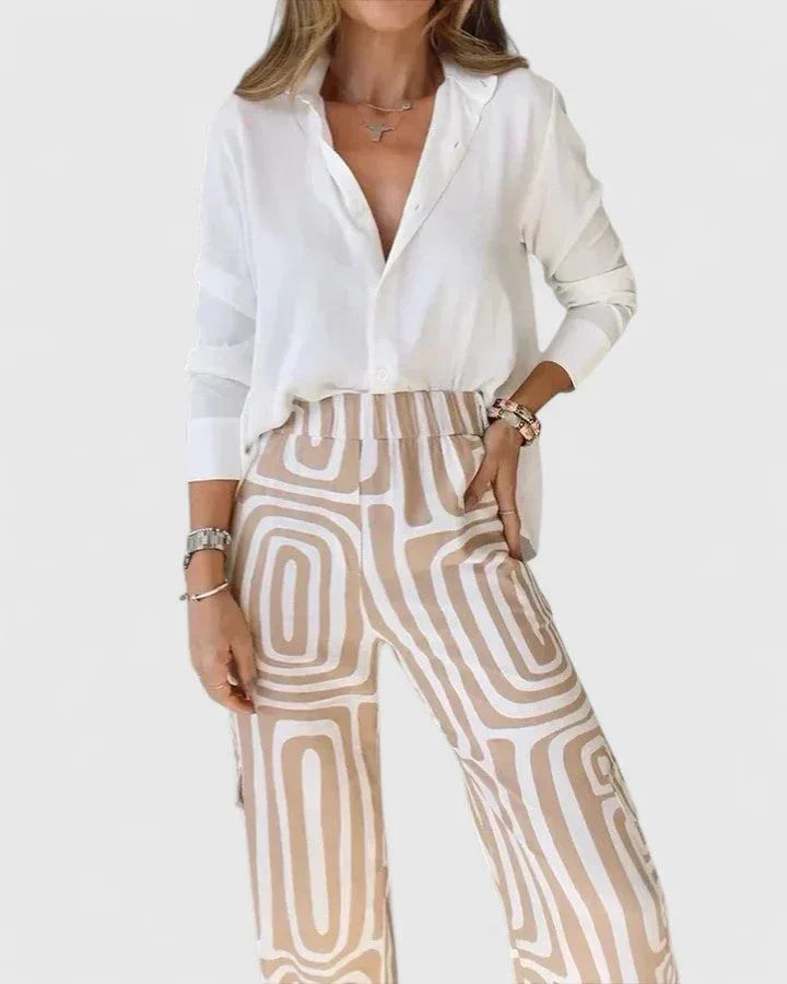 Kira | Elegant Two-Piece Set (INCLUDING A FREE BELT) - Sarah and Emma Portland