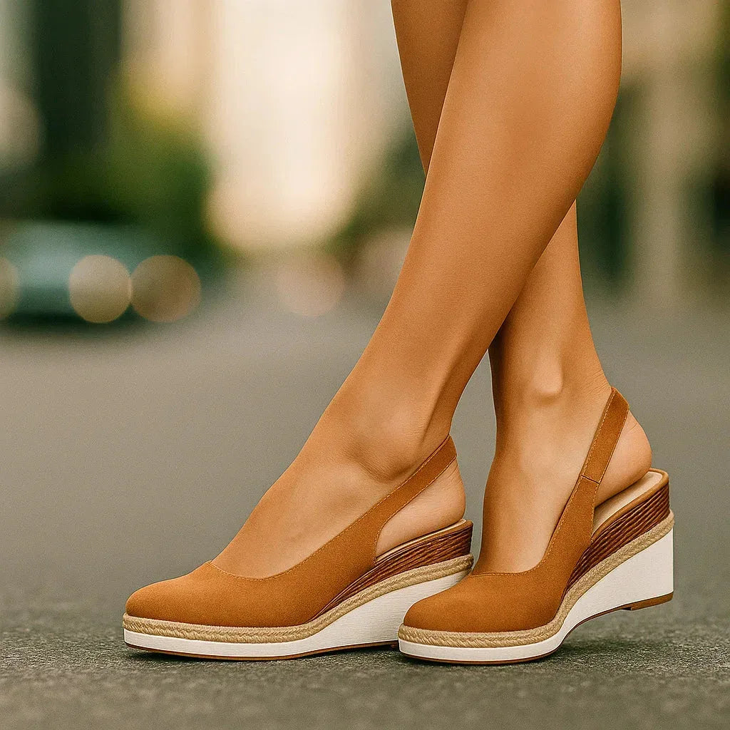 SIERRA RAE SLIP-ON WEDGES - Sarah and Emma Portland