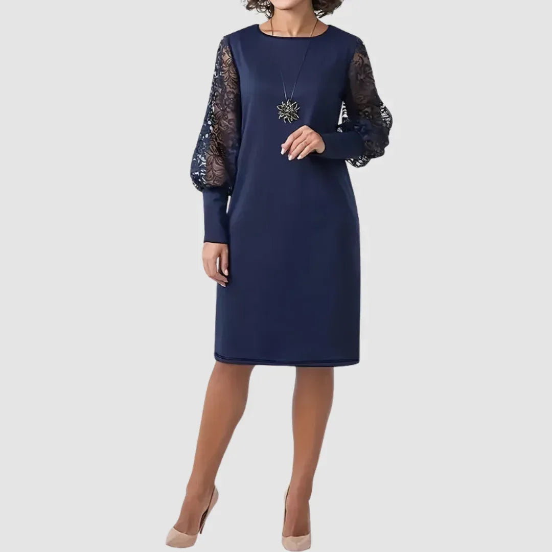 Dolly™ Elegant Floral Lace-Trimmed Dress - Sarah and Emma Portland