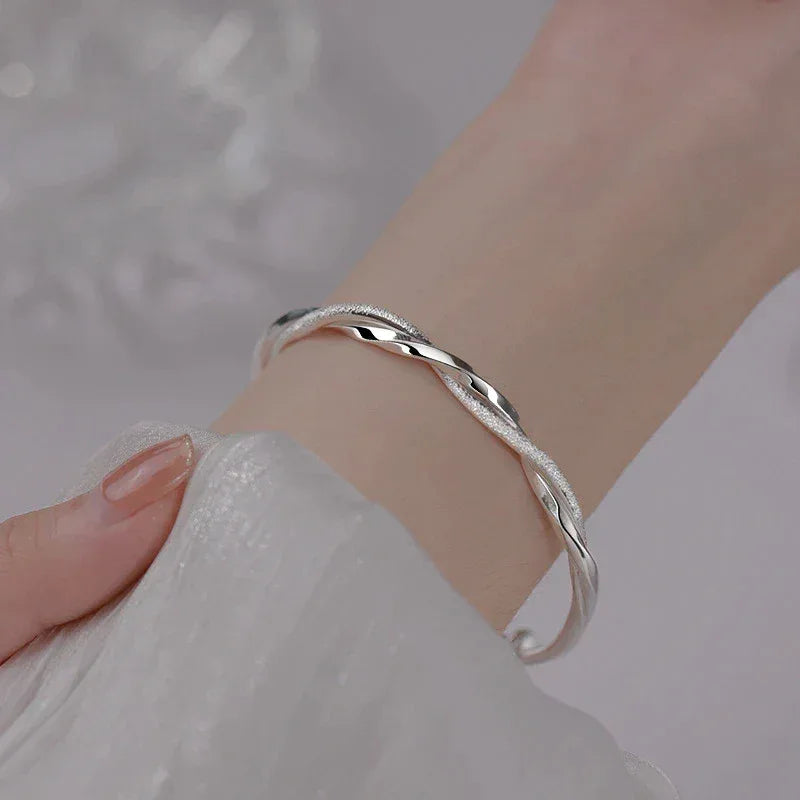 Braided Silver Bracelet - Sarah and Emma Portland