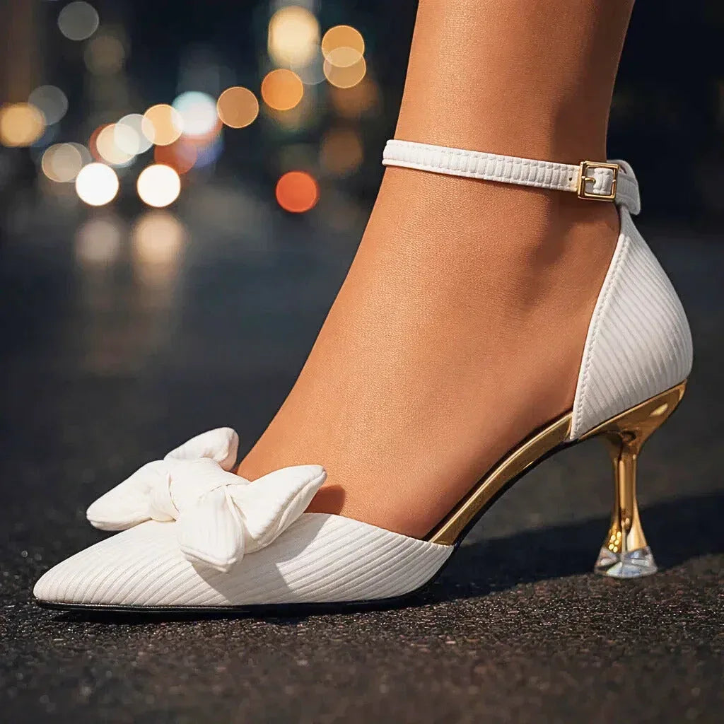 LIORA BOW HEELS - Sarah and Emma Portland