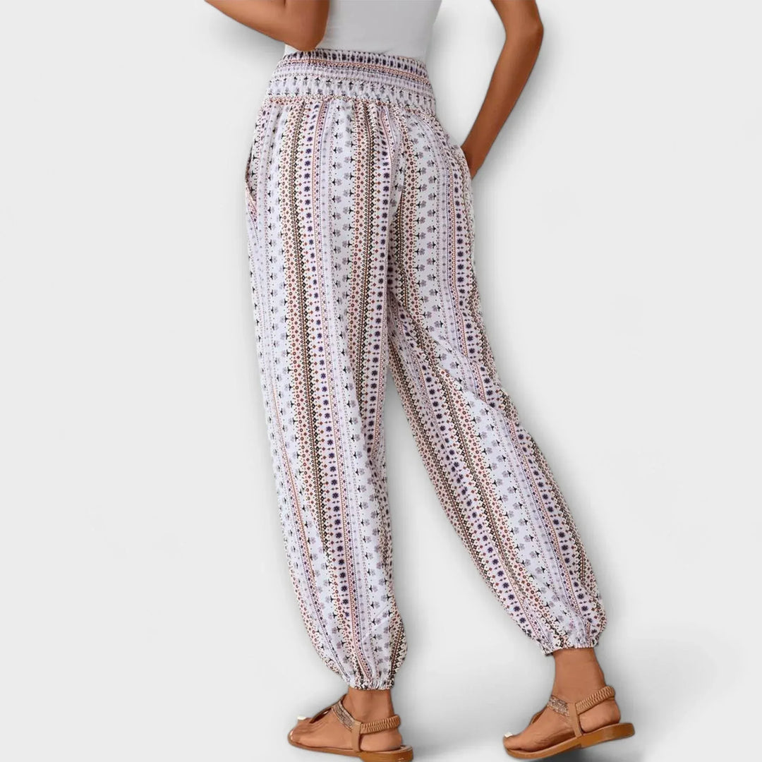 Scarlett - Pants with Ethnic Graphic - Sarah and Emma Portland