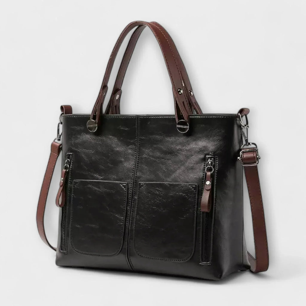 Lora - Elegant Leather Bag - Sarah and Emma Portland