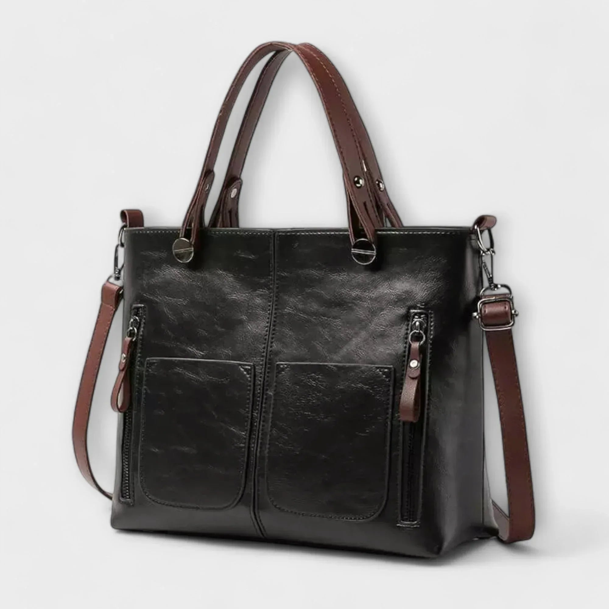 Lora - Elegant Leather Bag - Sarah and Emma Portland