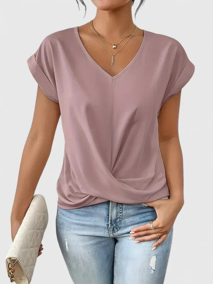 Mahrianne | Comfortable V-Neck Top - Sarah and Emma Portland