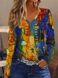 Ellery | Abstract Long Sleeve T-Shirt - Sarah and Emma Portland