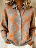 Christina™ – Checked Blouse Made from Warm, Soft Hoodie Material - Sarah and Emma Portland