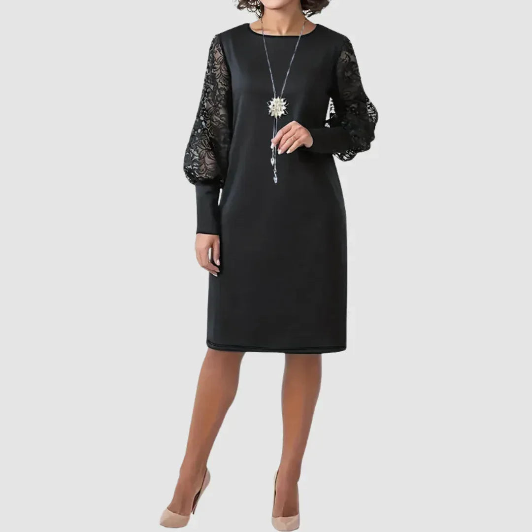Dolly™ Elegant Floral Lace-Trimmed Dress - Sarah and Emma Portland
