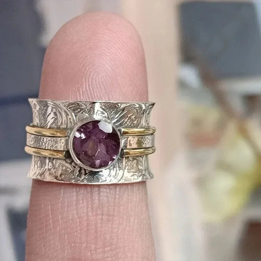 Bohemian Crystal Meditation Ring - Sarah and Emma Portland