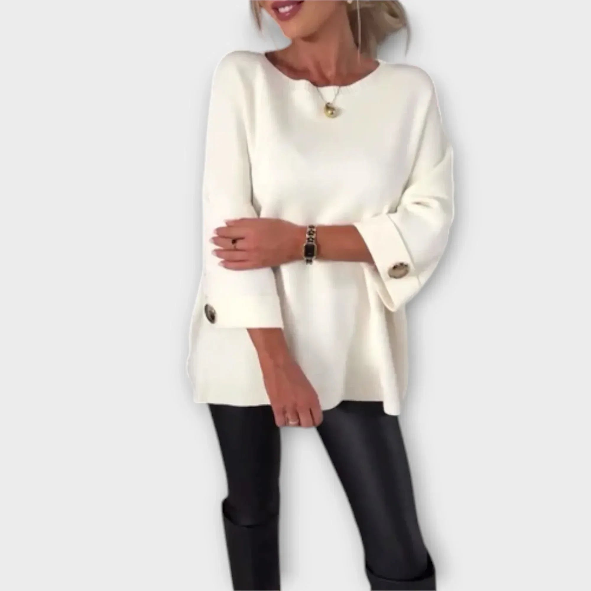 April | Elegant Sweater Blouse - Sarah and Emma Portland