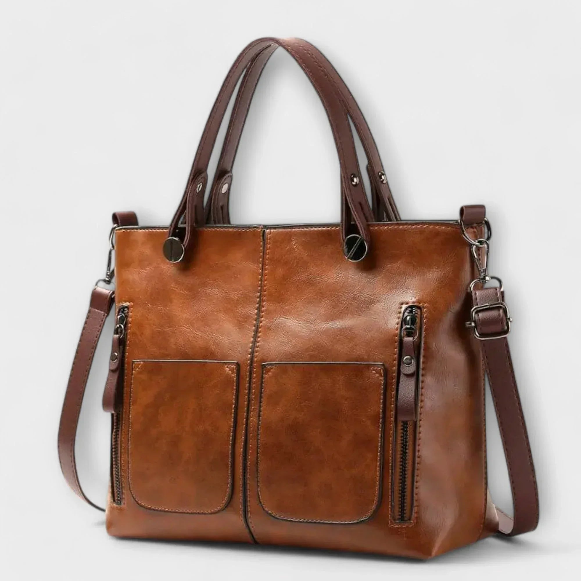 Lora - Elegant Leather Bag - Sarah and Emma Portland