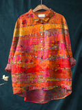 Ariana | Bold Abstract Print Shirt - Sarah and Emma Portland