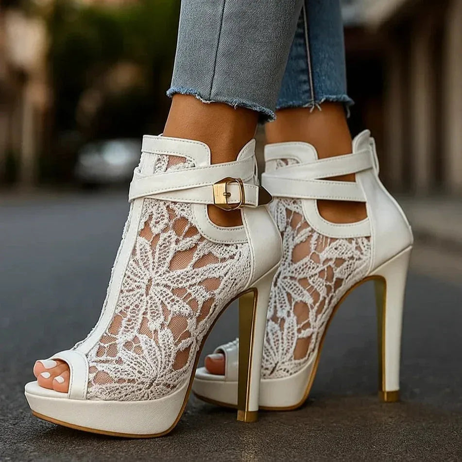 LILIANA LACE HEELS - Sarah and Emma Portland
