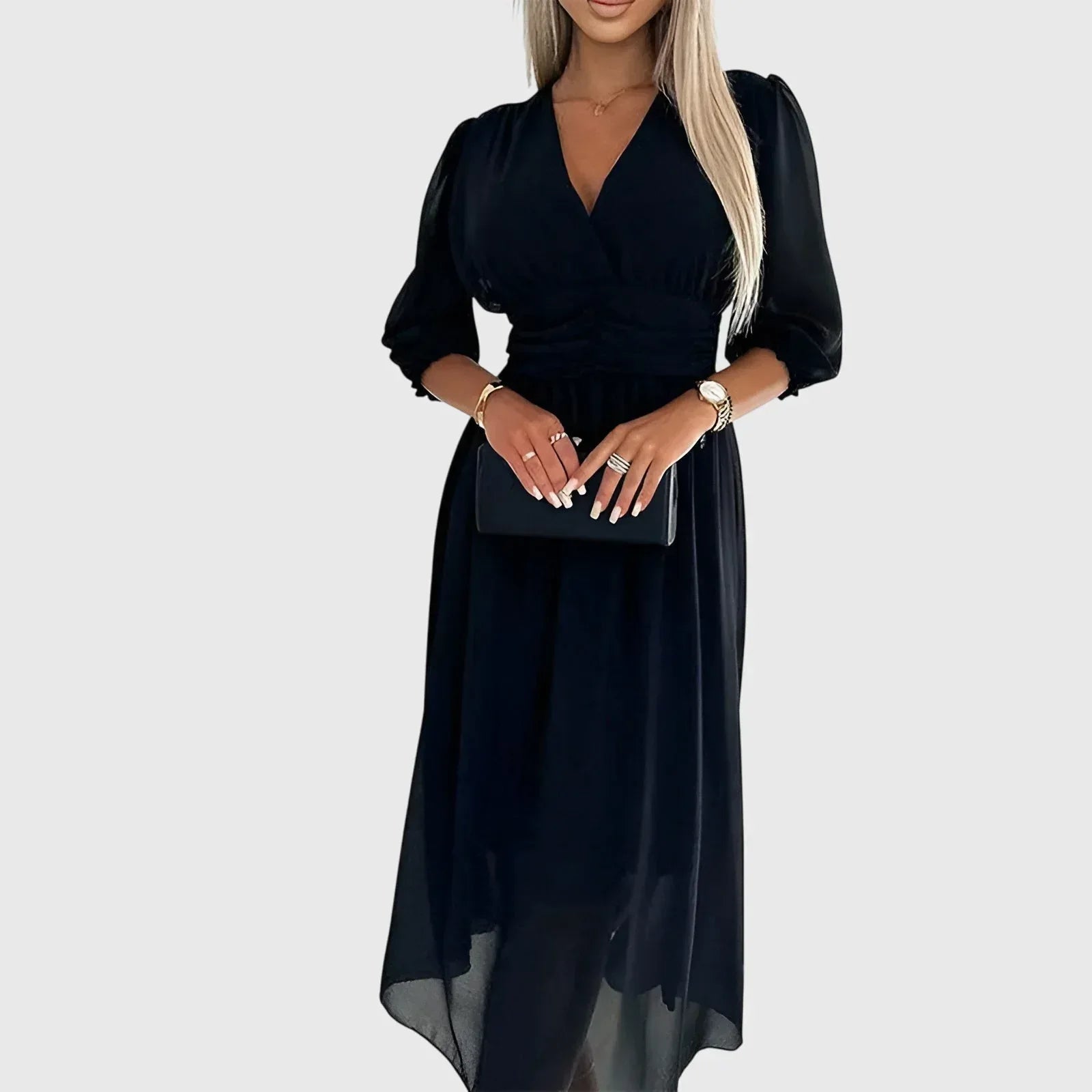 Chloe™ | Lightweight Silky Chiffon Dress - Sarah and Emma Portland