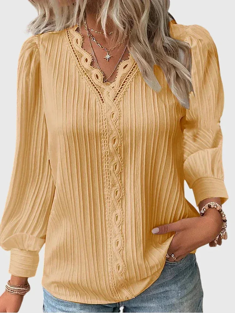 Andrea™ | Elegant Pullover Blouse - Sarah and Emma Portland