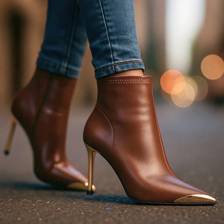 AVELINE GOLD-POINT BOOTS - Sarah and Emma Portland